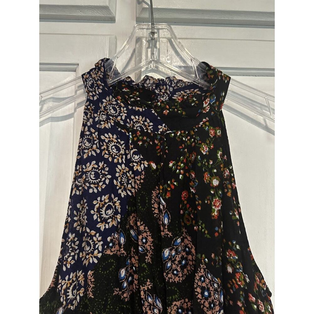 Maeve Anthropologie Dress Women’s Medium Halter Paisley Patchwork Katrina Maxi - Picture 2 of 9